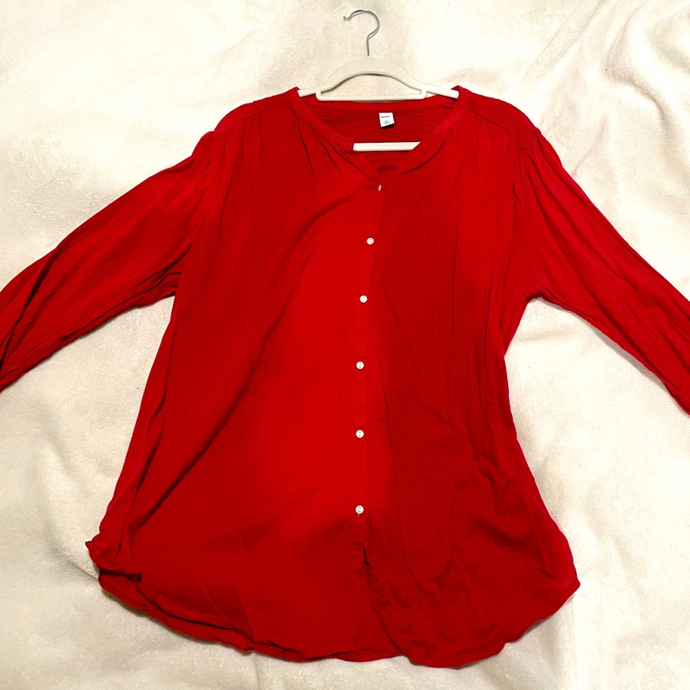 Old Navy ruched blouse
